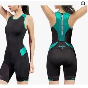 NWT Women’s Triathlon-Suit One-Piece Sleeveless Tri Suits -Padded